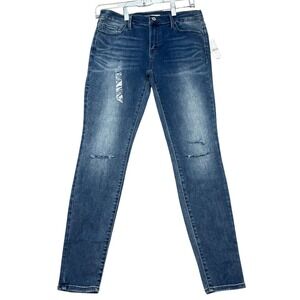 PacSun Skinny Jeans Womens 26 28x28 Medium Wash 5 Pocket Distressed Denim NEW